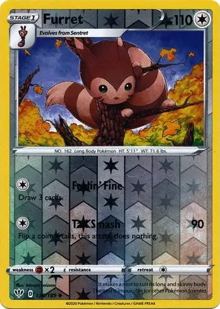 Darkness Ablaze Furret #136/189 reverse holo